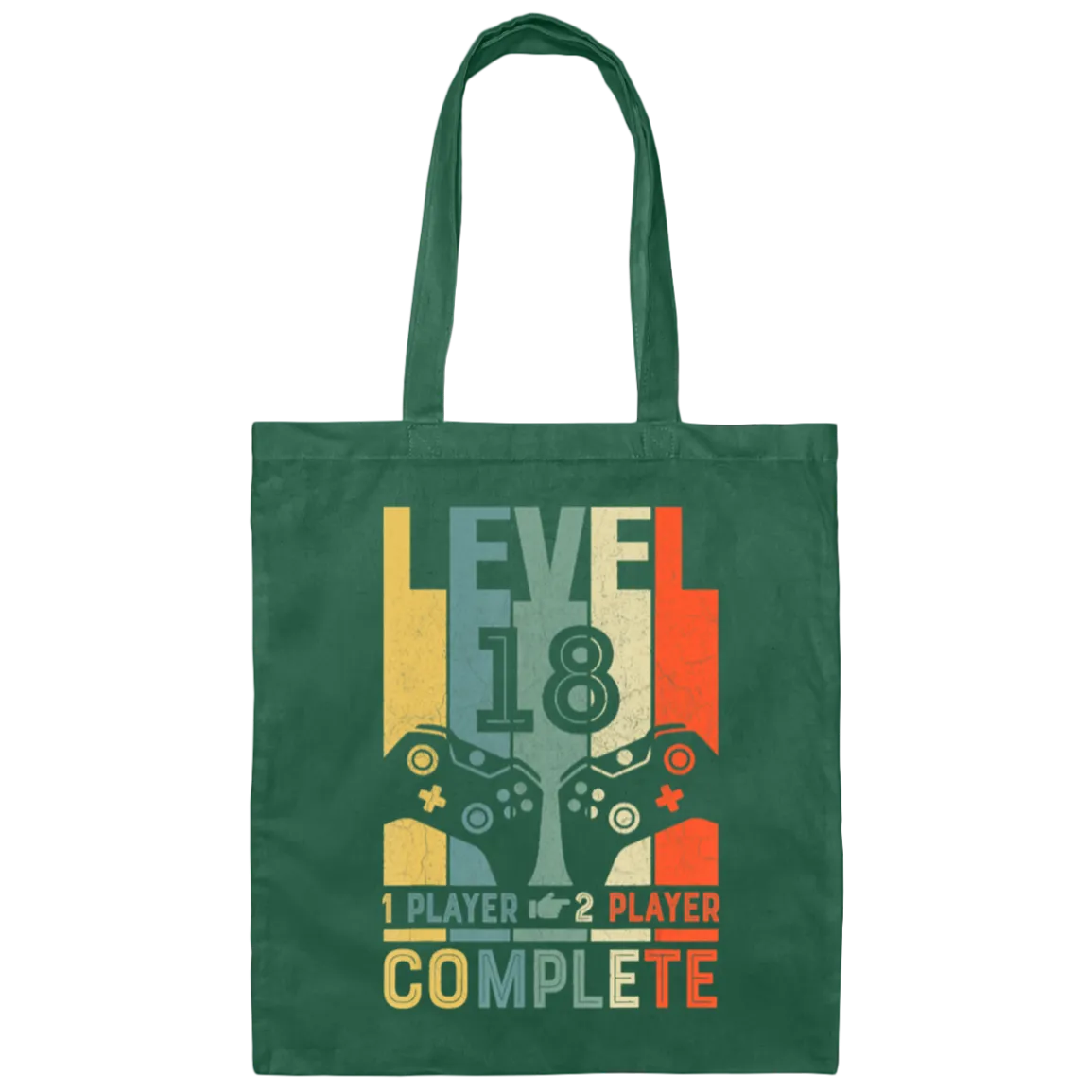 18 Anniversary Gift, Level 18 Complete 18th Canvas Tote Bag