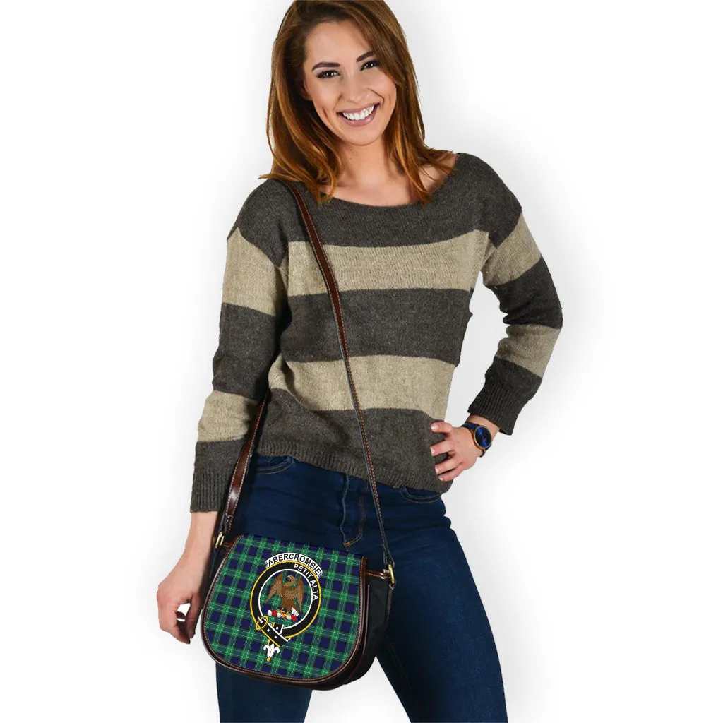 Abercrombie Tartan Saddle Bag with Family Crest