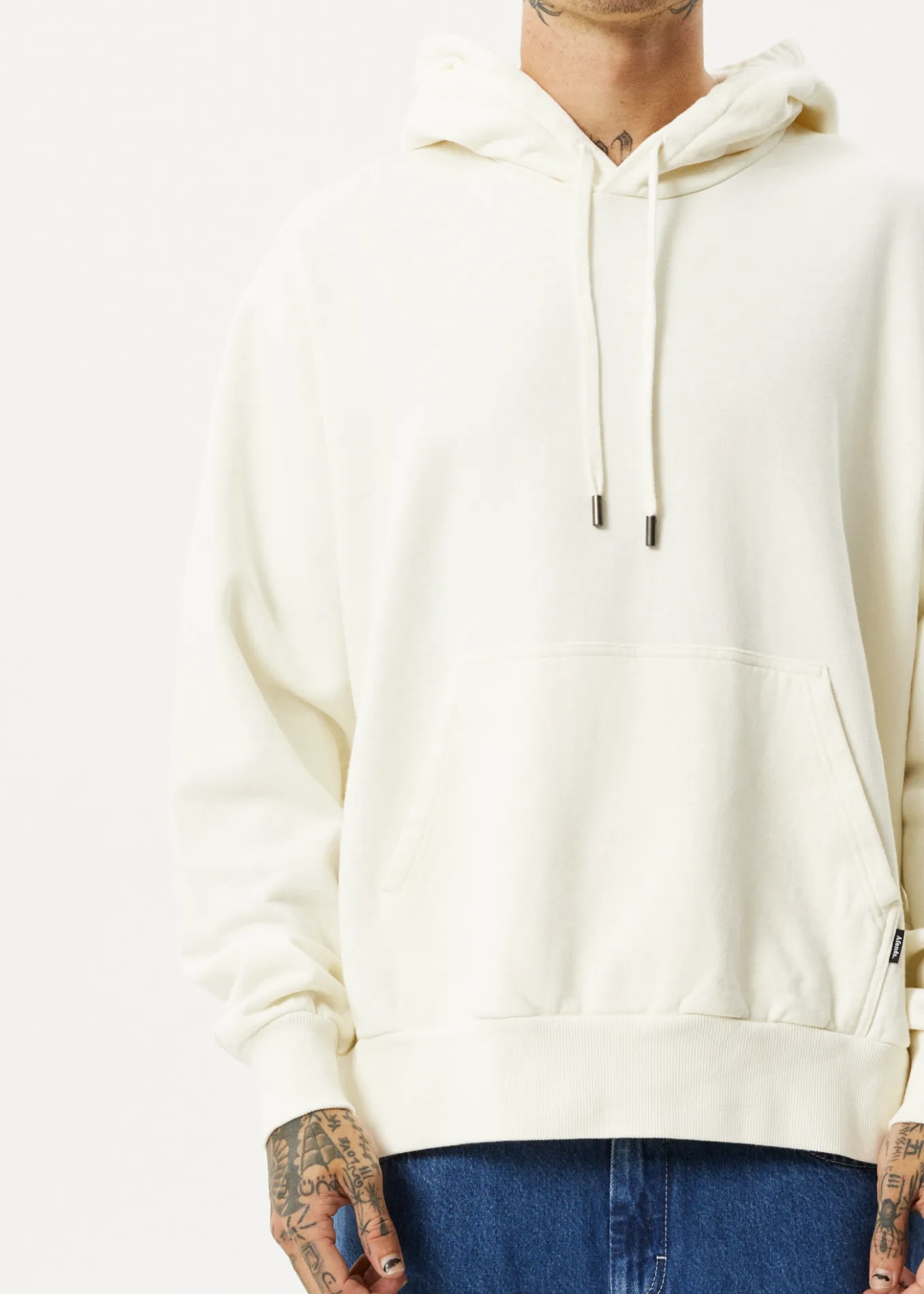 AFENDS Unisex Vacancy - Unisex Hoodie - Off White