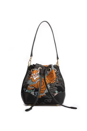 Aiviin | Dark Lion Bucket Bag