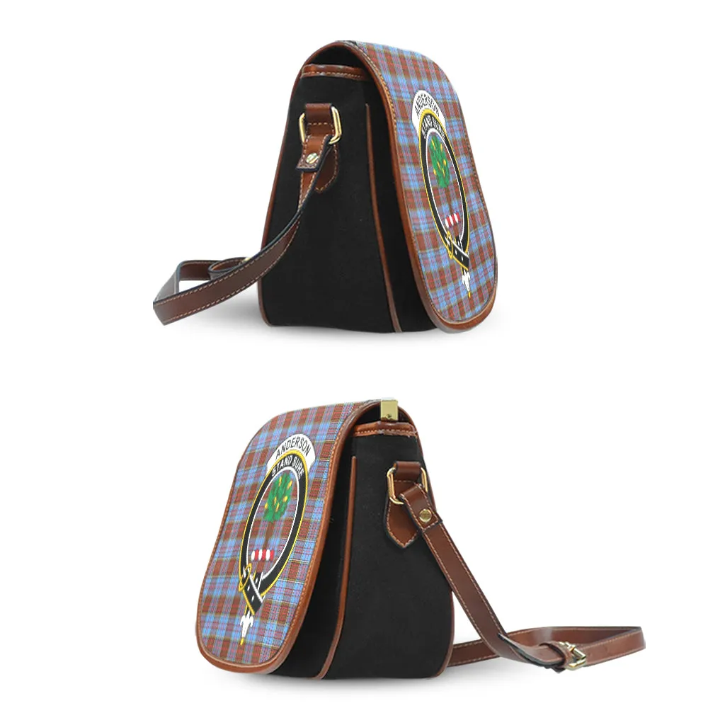 Anderson Modern Tartan Saddle Bag with Family Crest