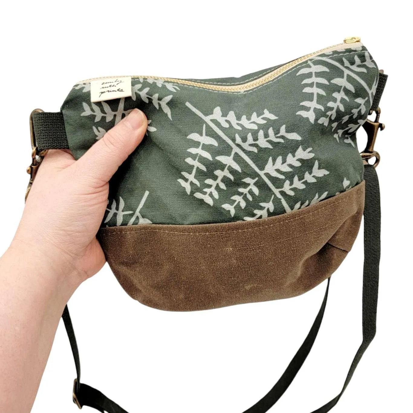 Bag - Small Cross-Body (Fern) by Emily Ruth Prints