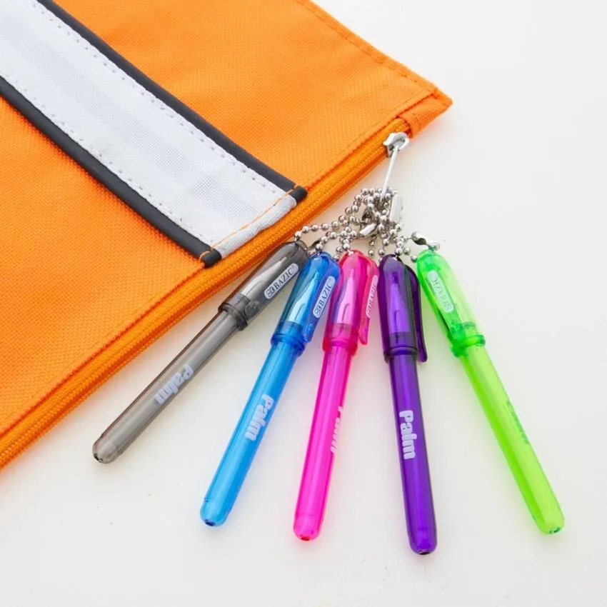 Bazic Palm Mini Ballpoint Pen with Key Ring 5pk