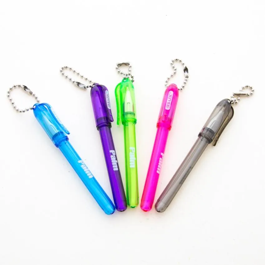 Bazic Palm Mini Ballpoint Pen with Key Ring 5pk