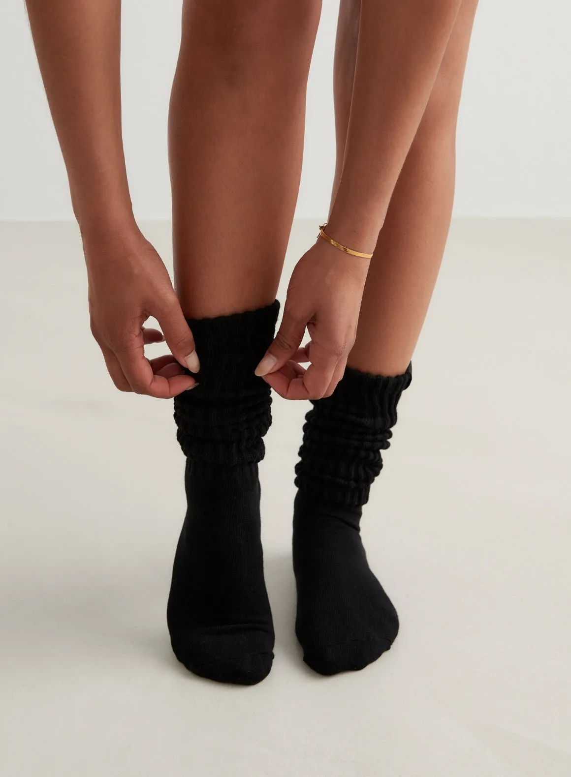 Black Slouch Socks