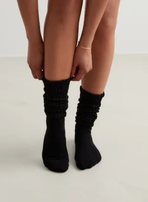 Black Slouch Socks