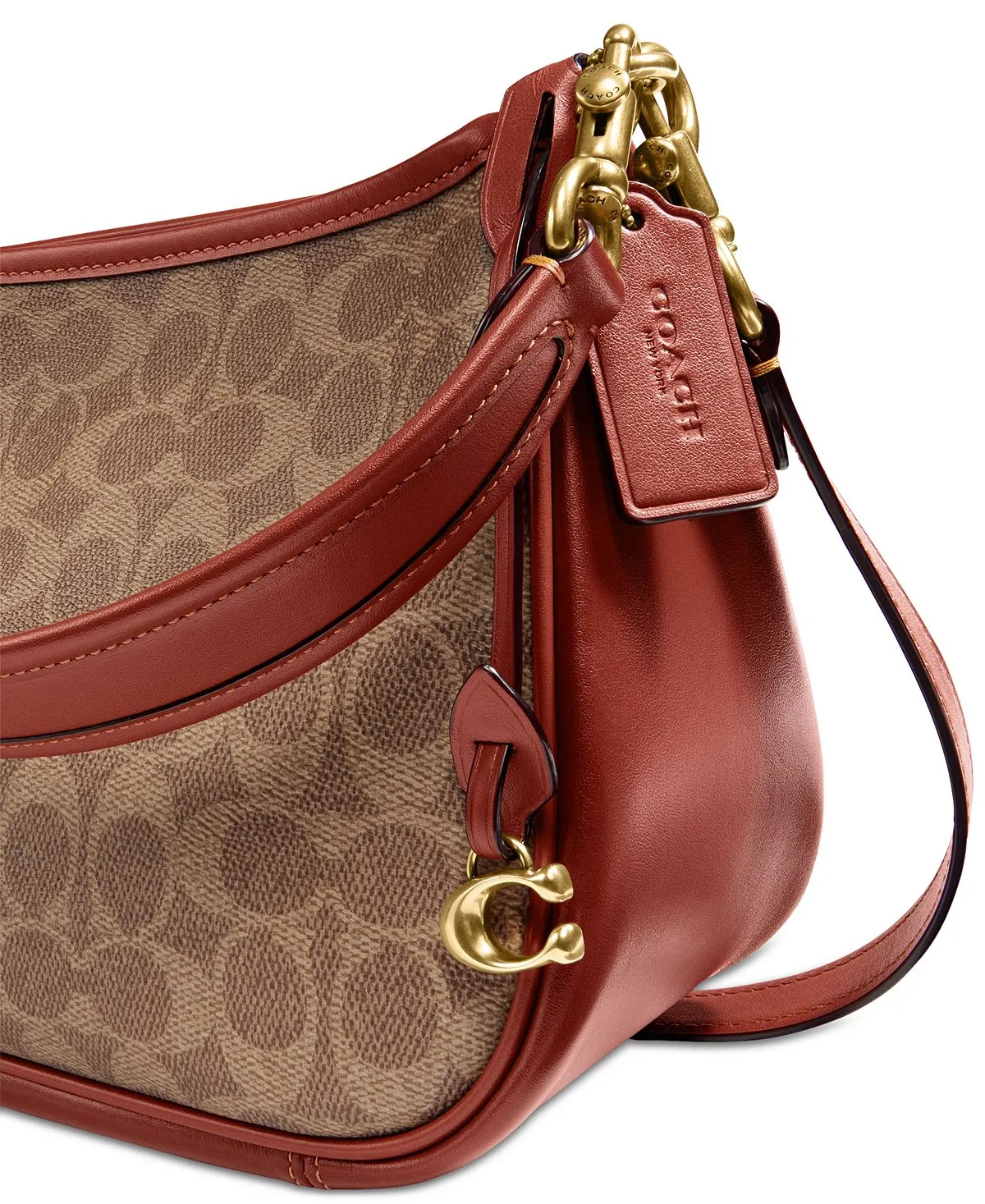 Cary Convertible Canvas Crossbody with Signature COACH Coating