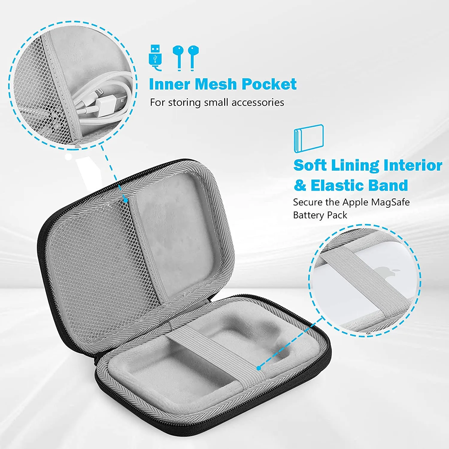 (CASE ONLY) Shockproof Carrying Case for MagSafe Battery Pack | Procase