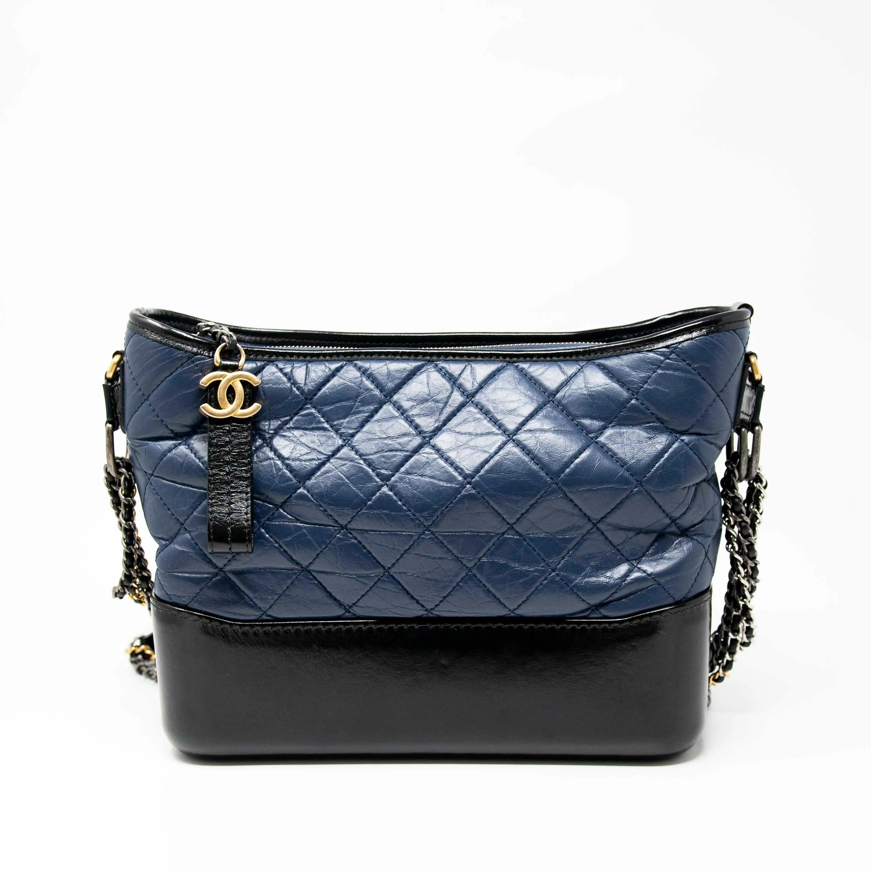 Chanel Navy Blue Medium Gabrielle Hobo