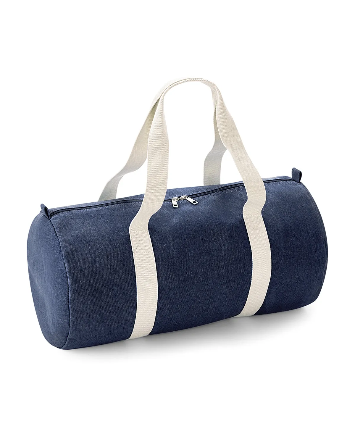 Denim Blue - Denim barrel bag