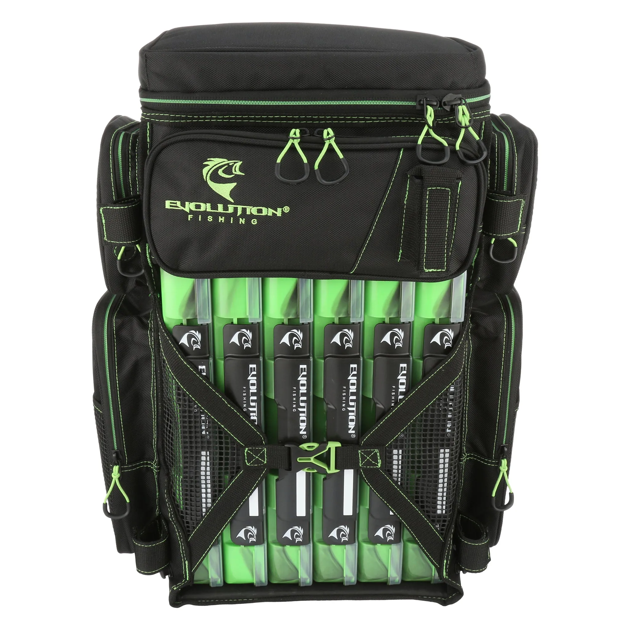 Drift Series 3700 Tackle Backpack with Rod Holders & QuikLatch Trays