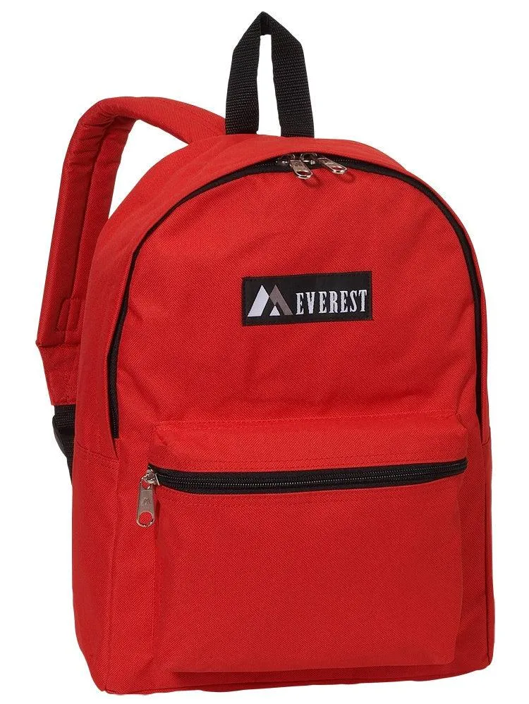 Everest Backpack Book Bag - Back to School Basic Style - Mid-Size