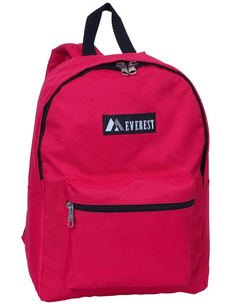 Everest Backpack Book Bag - Back to School Basic Style - Mid-Size