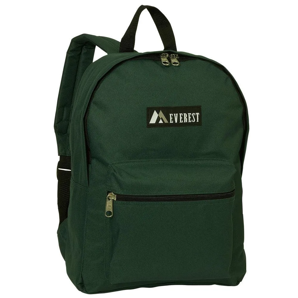 Everest Backpack Book Bag - Back to School Basic Style - Mid-Size