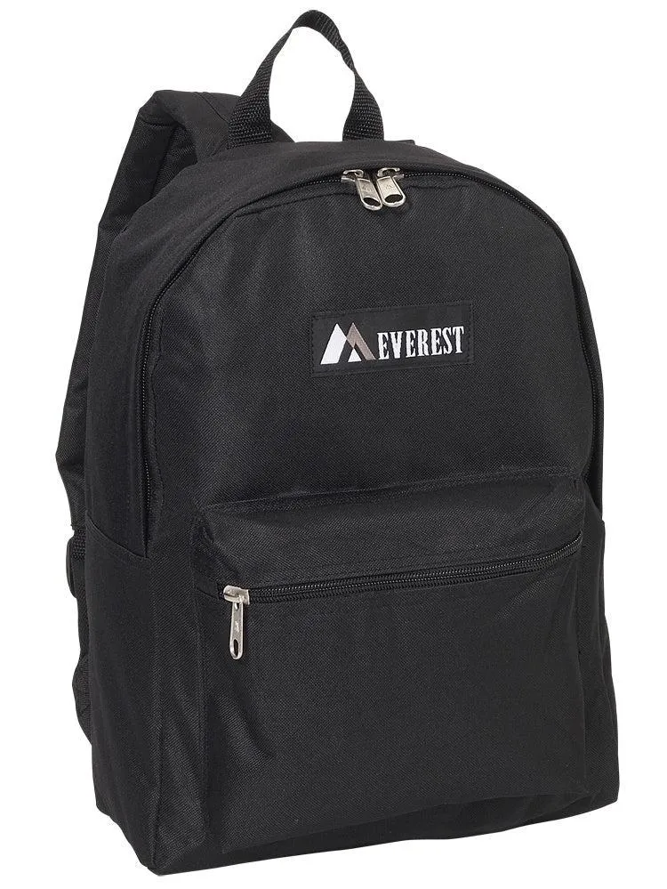 Everest Backpack Book Bag - Back to School Basic Style - Mid-Size