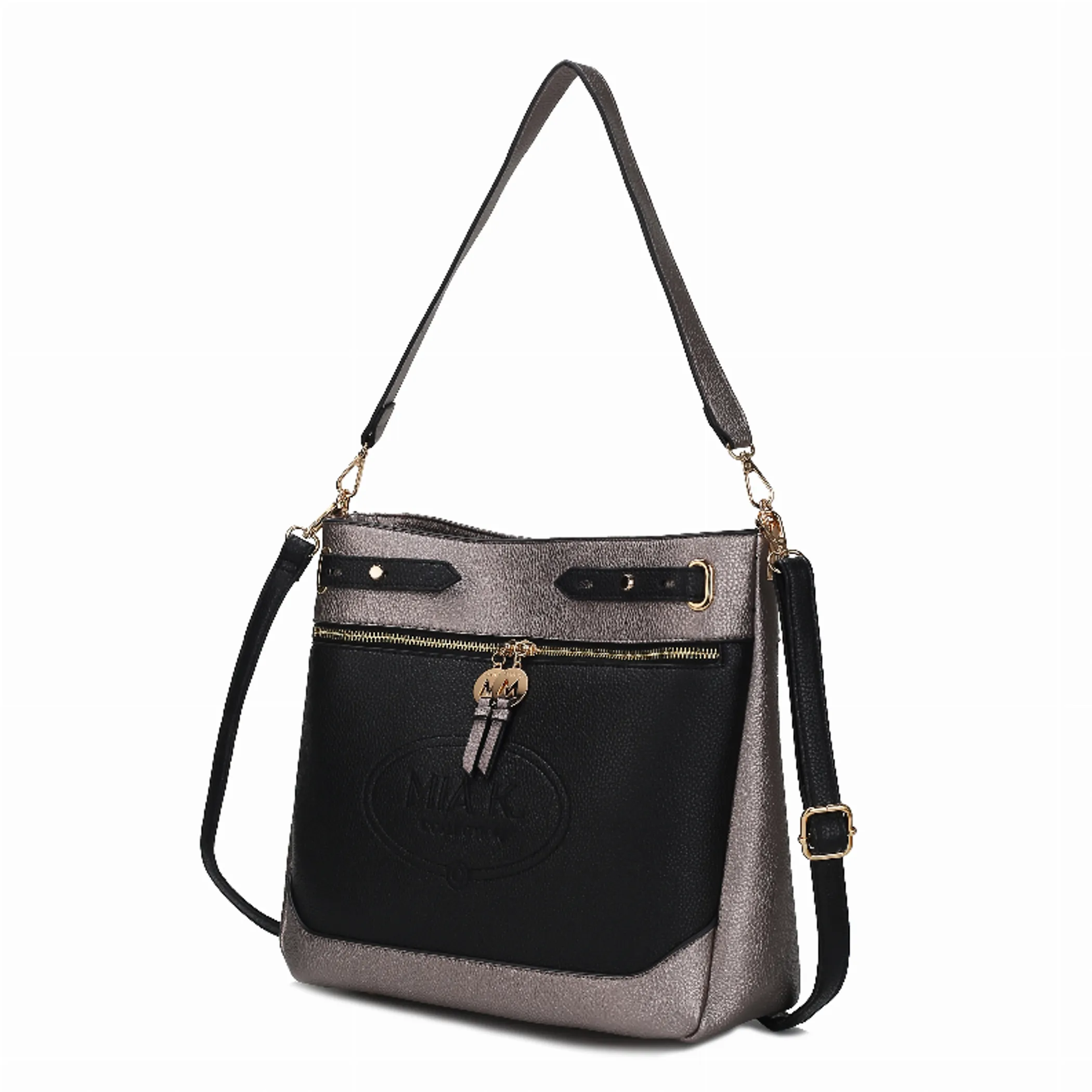 Evie two-tone Vegan Leather Women's Shoulder Bag