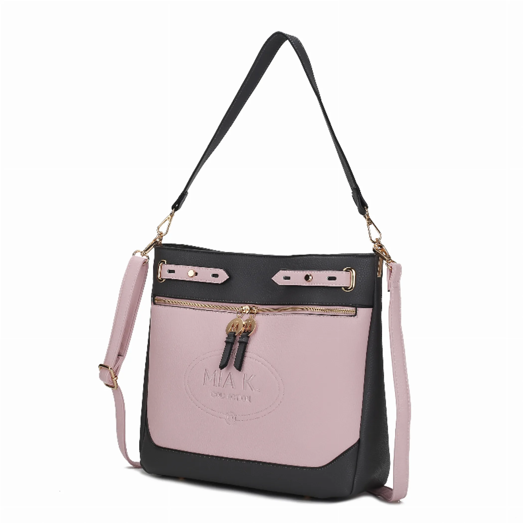 Evie two-tone Vegan Leather Women's Shoulder Bag