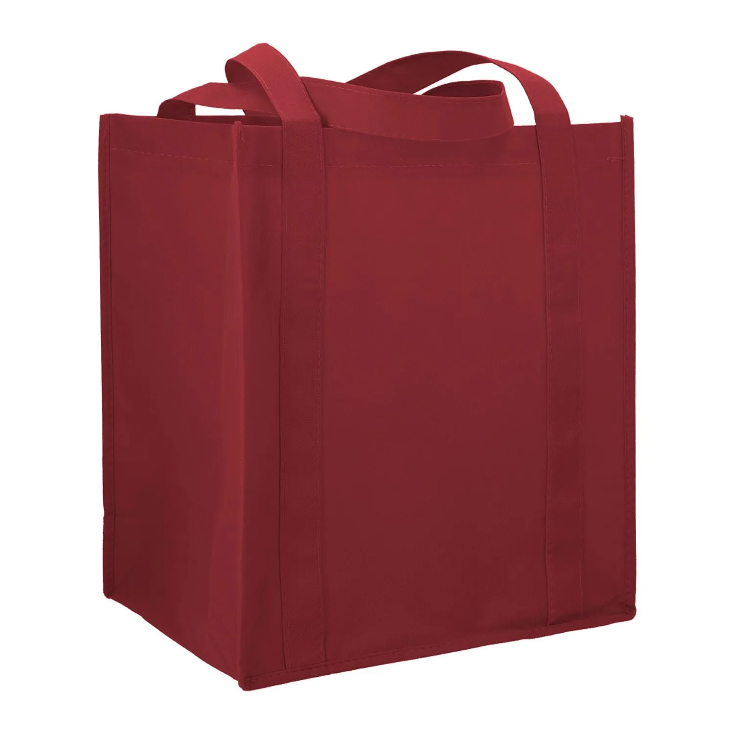 Hercules Non-Woven Grocery Tote - Maroon