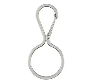 Infini-Key Clip Stainless Steel Key Ring