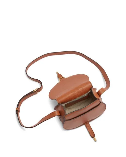 Marcie Chloe Small Leather Saddle Bag, Brown