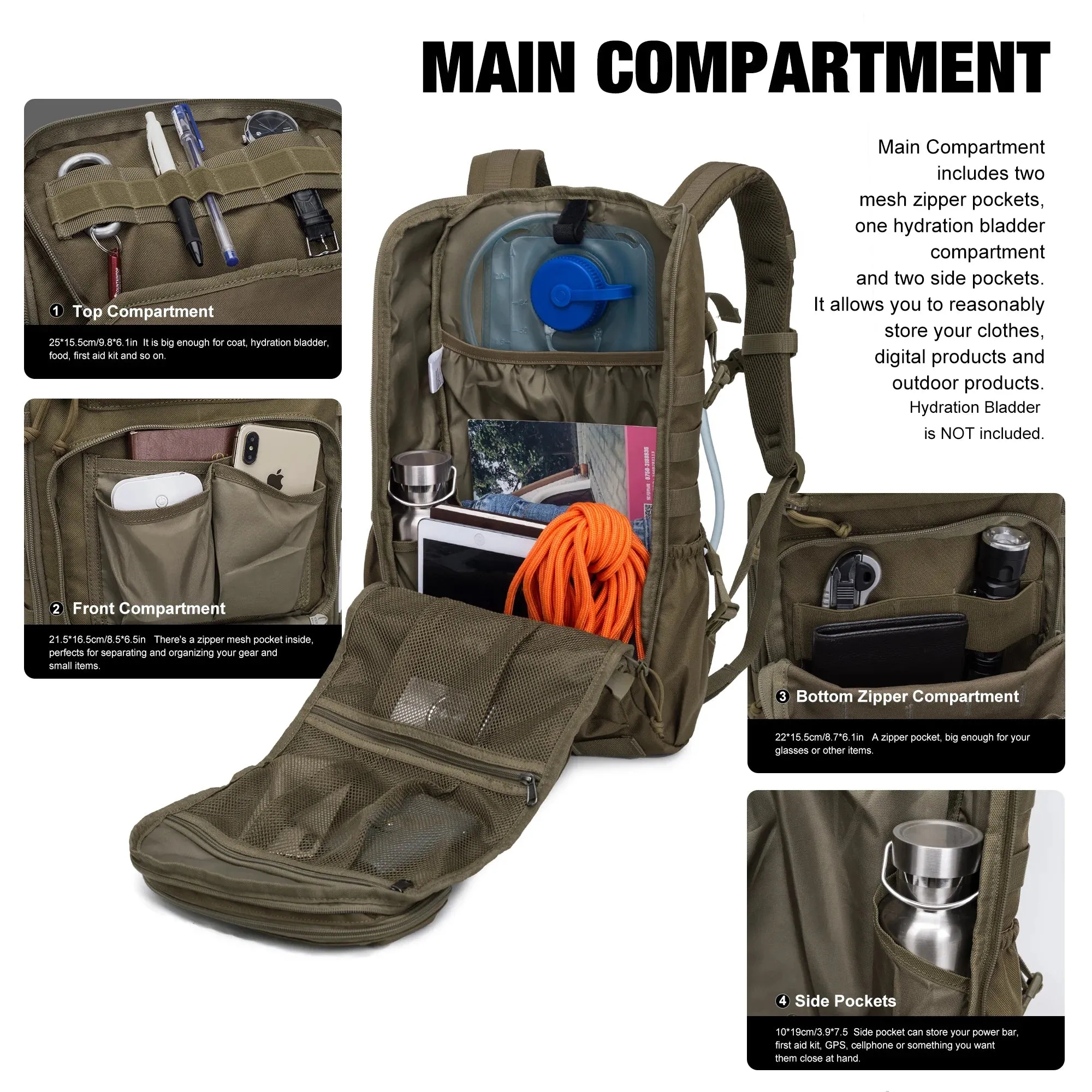 Mardingtop 28L Backpacks Molle