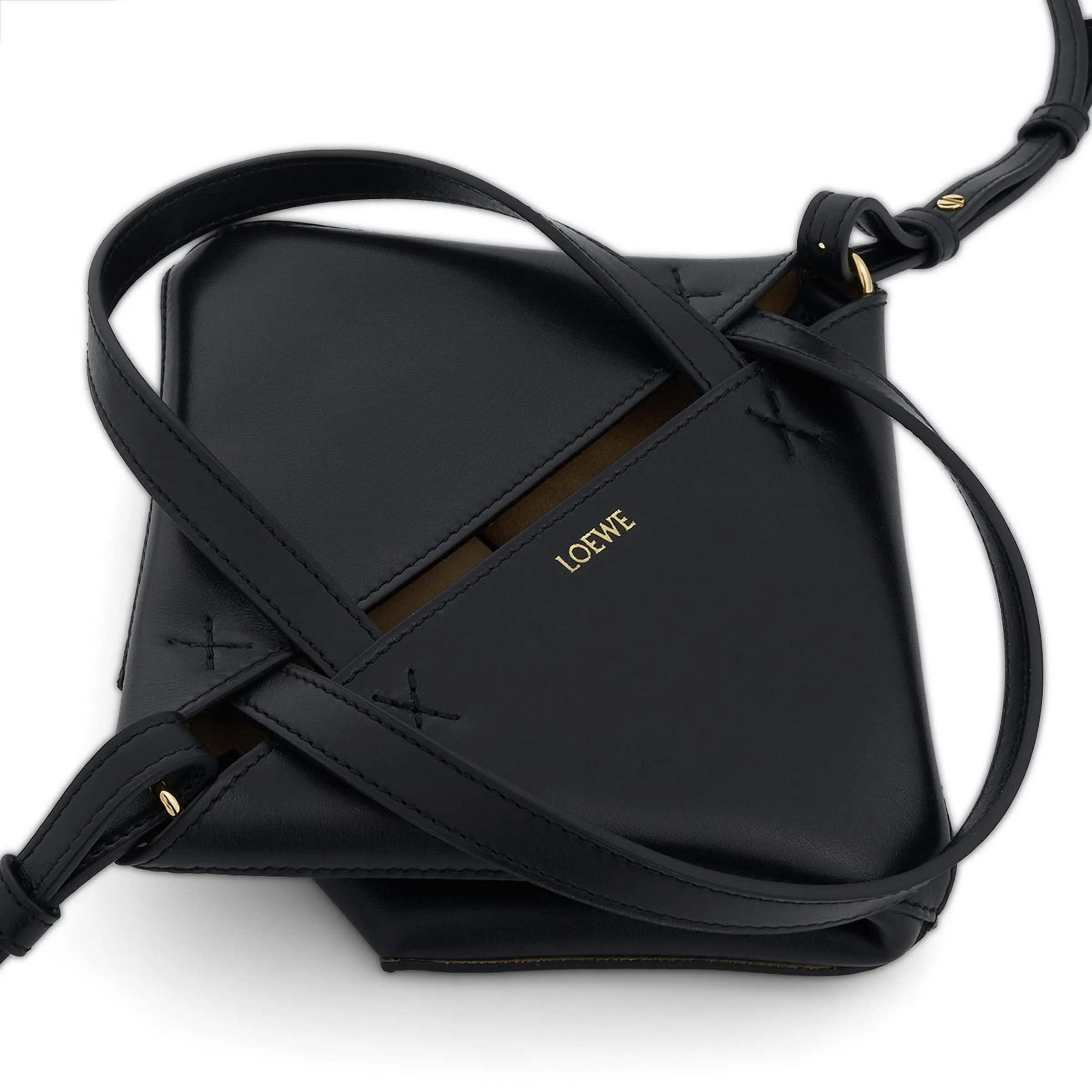 Mini Fold Puzzle Tote Bag in Black