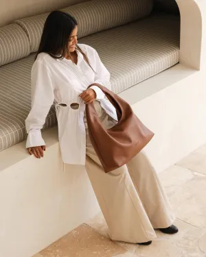 Monaco Shoulder Bag - Tan