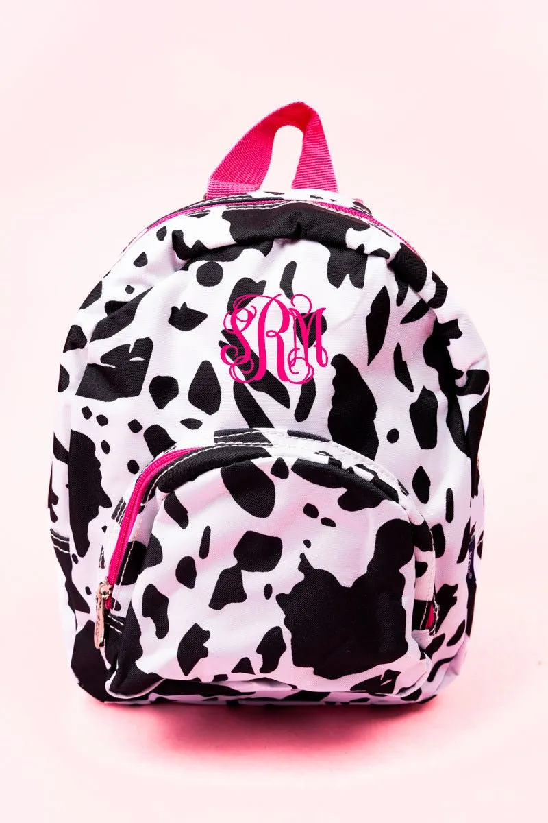 NGIL Deja Moo with Hot Pink Trim Small Backpack