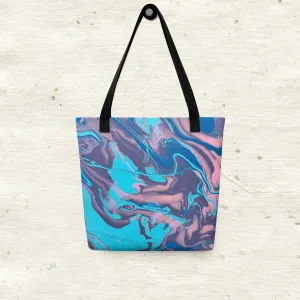 Pink Tote Blue Tote Bag