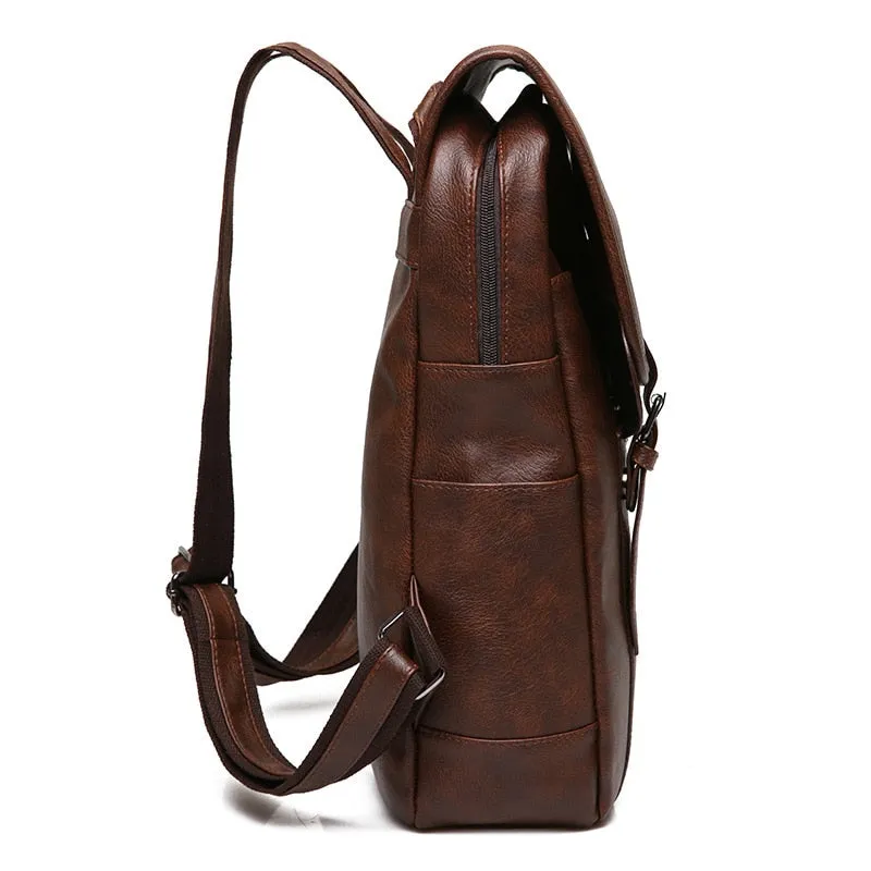 Pologize™ Vintage PU Leather Backpack