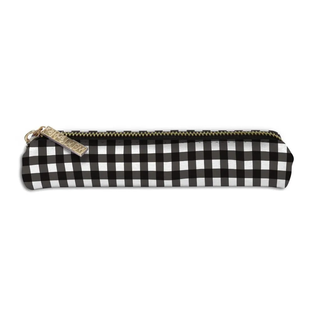 Pukka Pads Slim Pencil Case - Black & White Buffalo Check