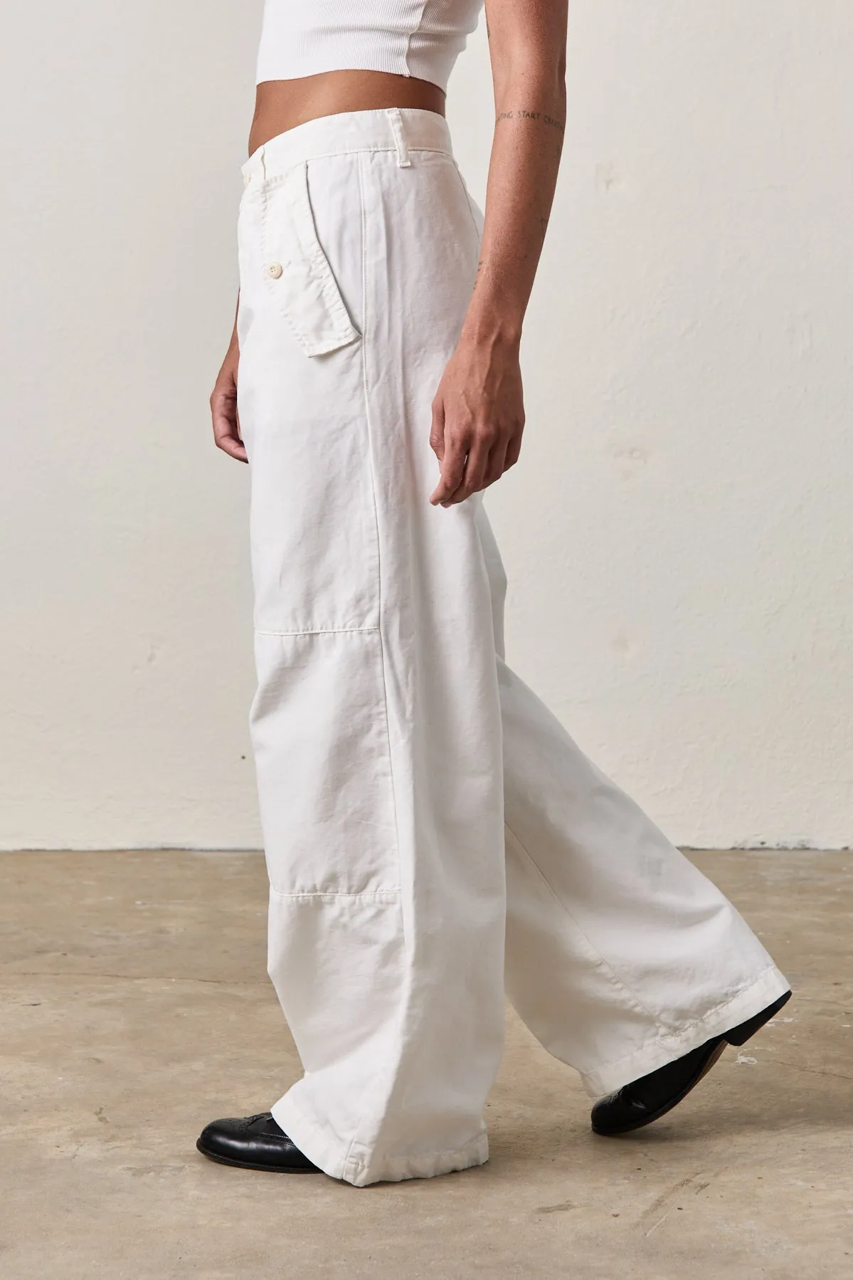 RYAN TROUSER / SOFT WHITE