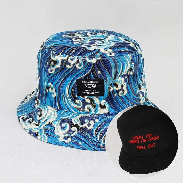 Sides Bucket Hat Fisherman Hat outdoor