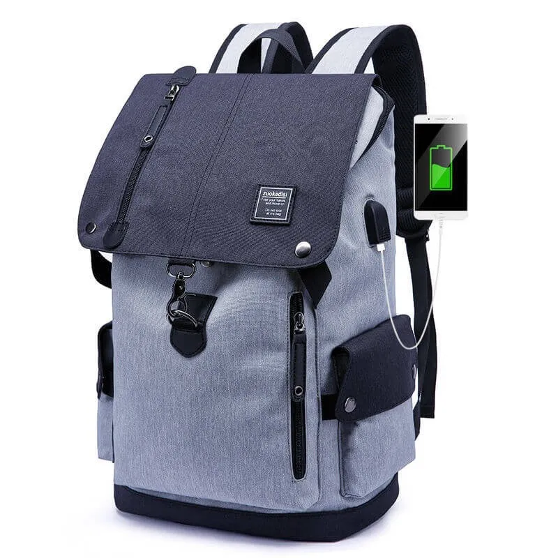 Simplism style business travel computer student casual backpack