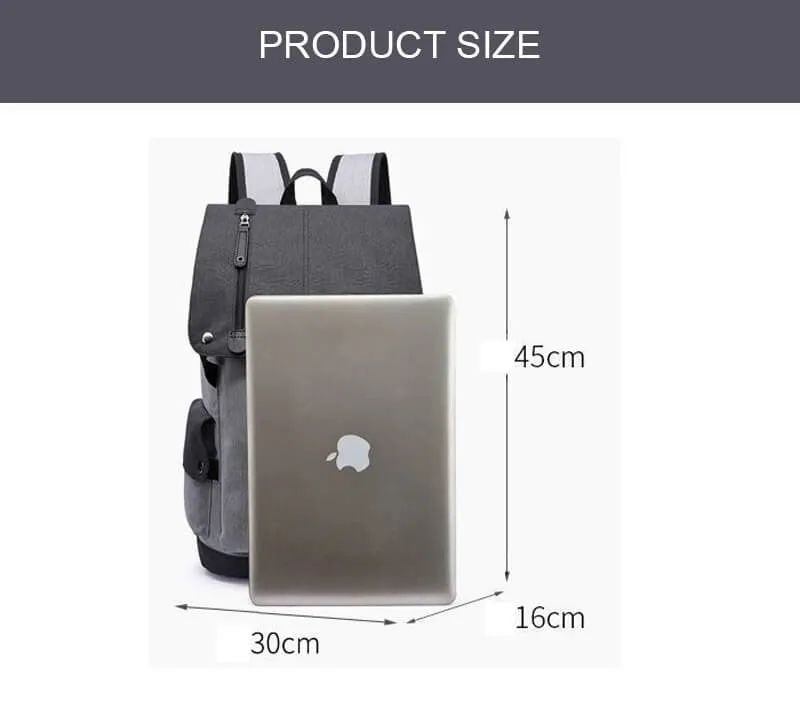 Simplism style business travel computer student casual backpack