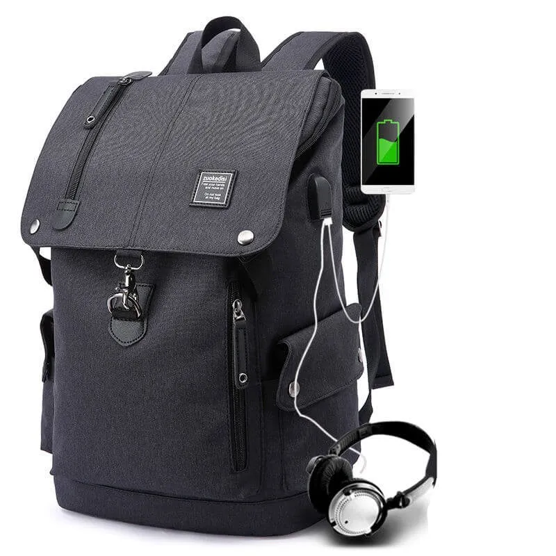 Simplism style business travel computer student casual backpack