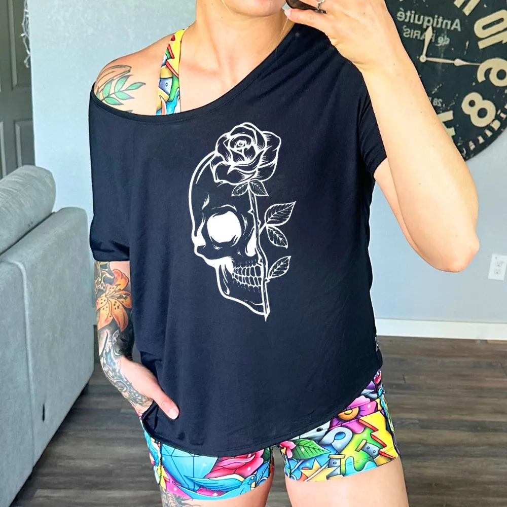 Skull Rose | Slouchy Tee