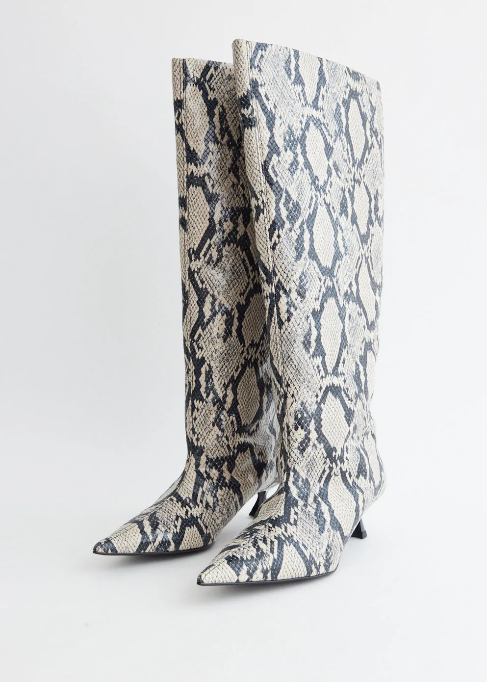 Soft Snake Slouchy High Shaft Boots