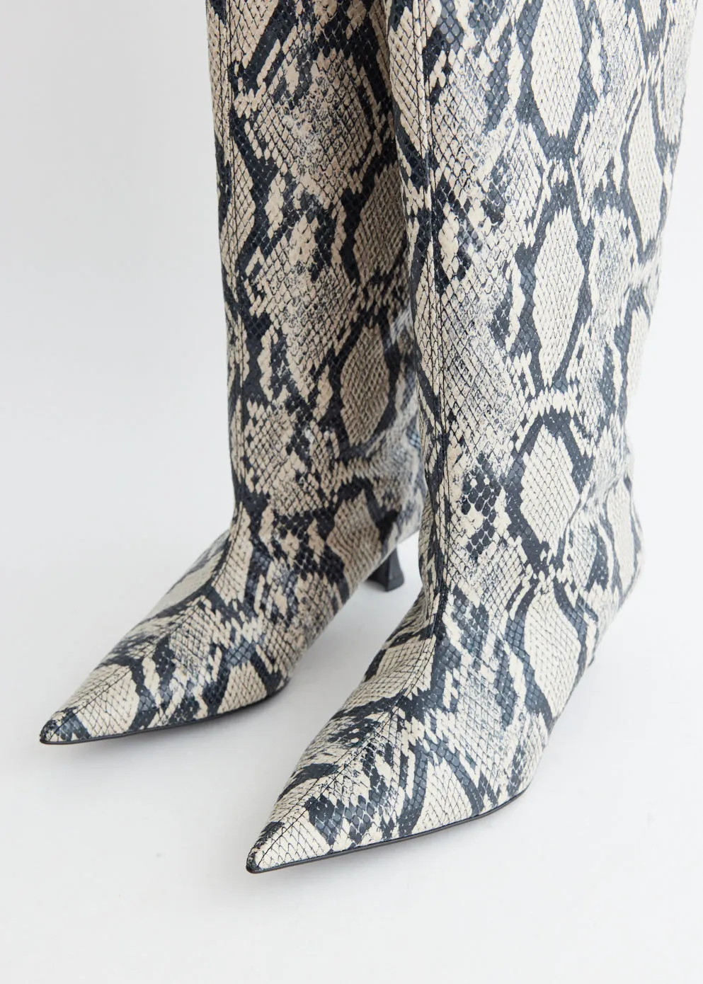 Soft Snake Slouchy High Shaft Boots