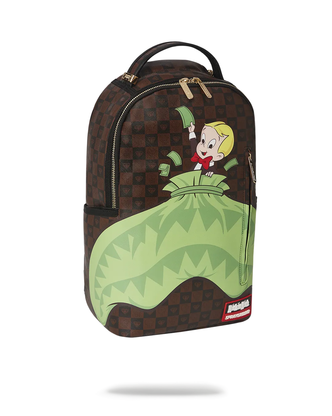 Sprayground Backpack RICHIE RICH MONEY SHARK Brown