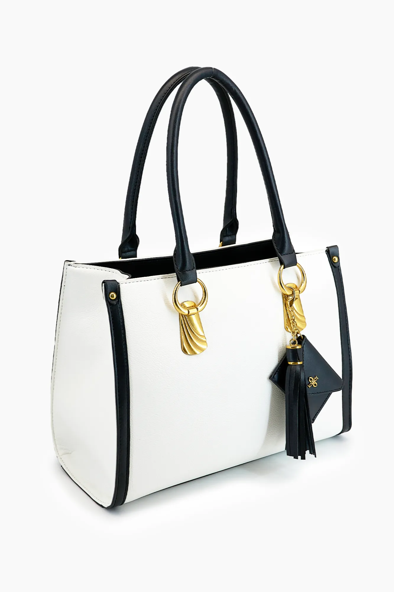 Tessa Black & White Tote Bag