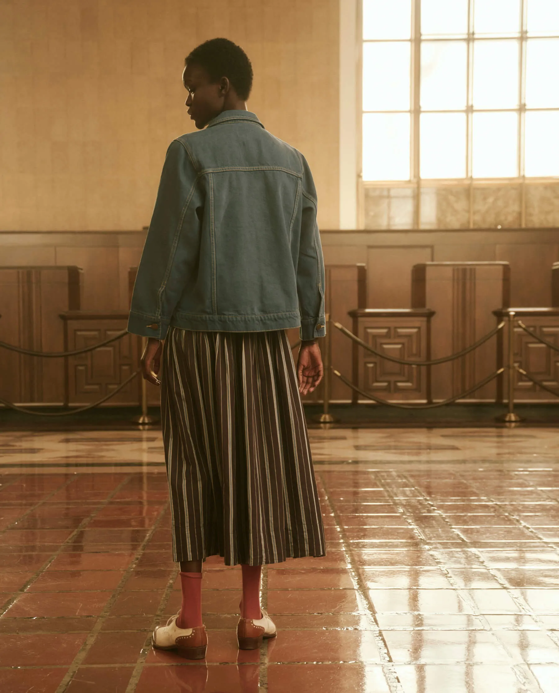 The Slouchy Jean Jacket. -- French Blue