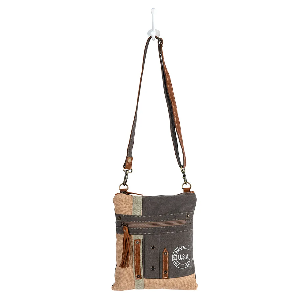 USA Canvas Patch Crossbody Bag