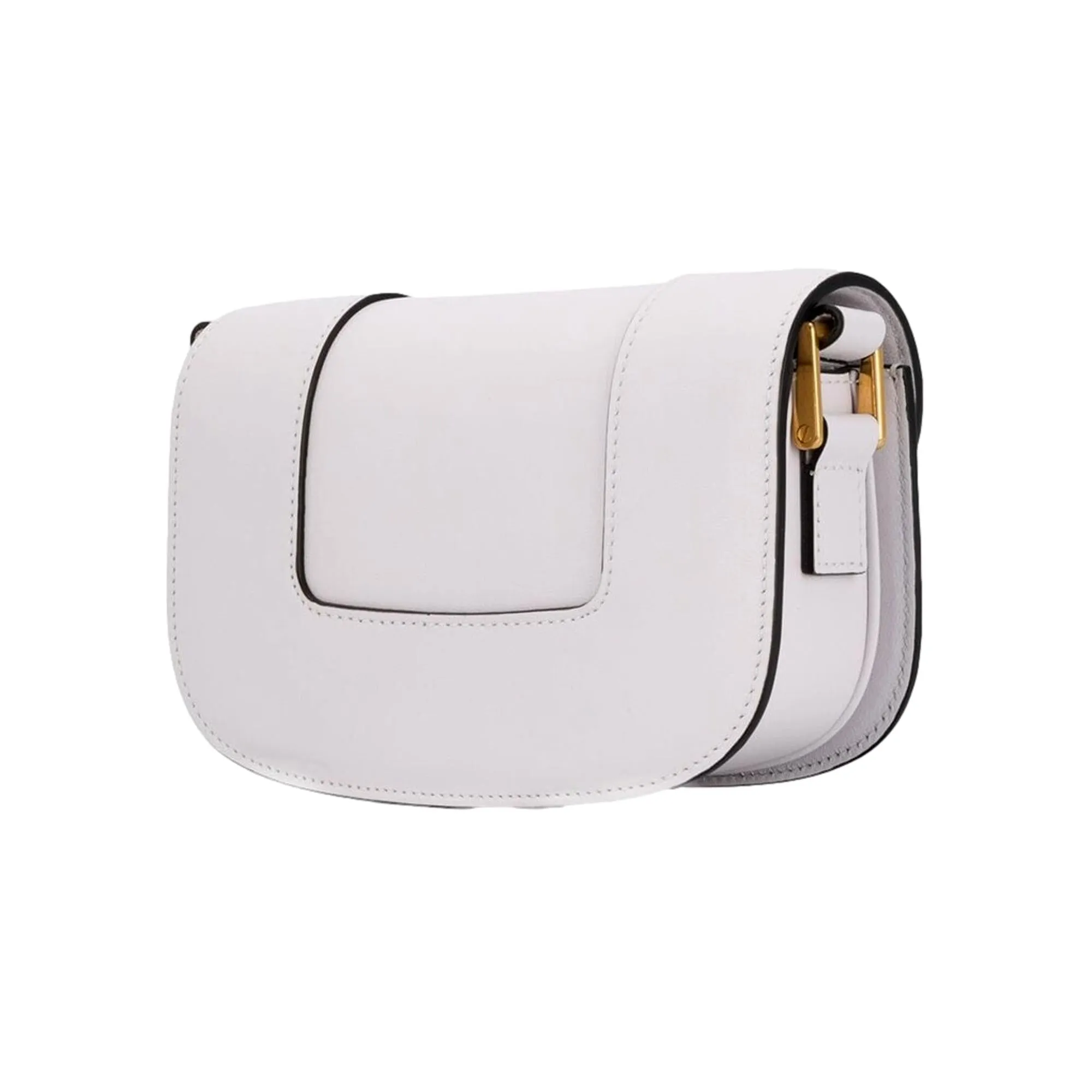 Valentino Garavani Supervee Ivory Leather Small Crossbody Bag