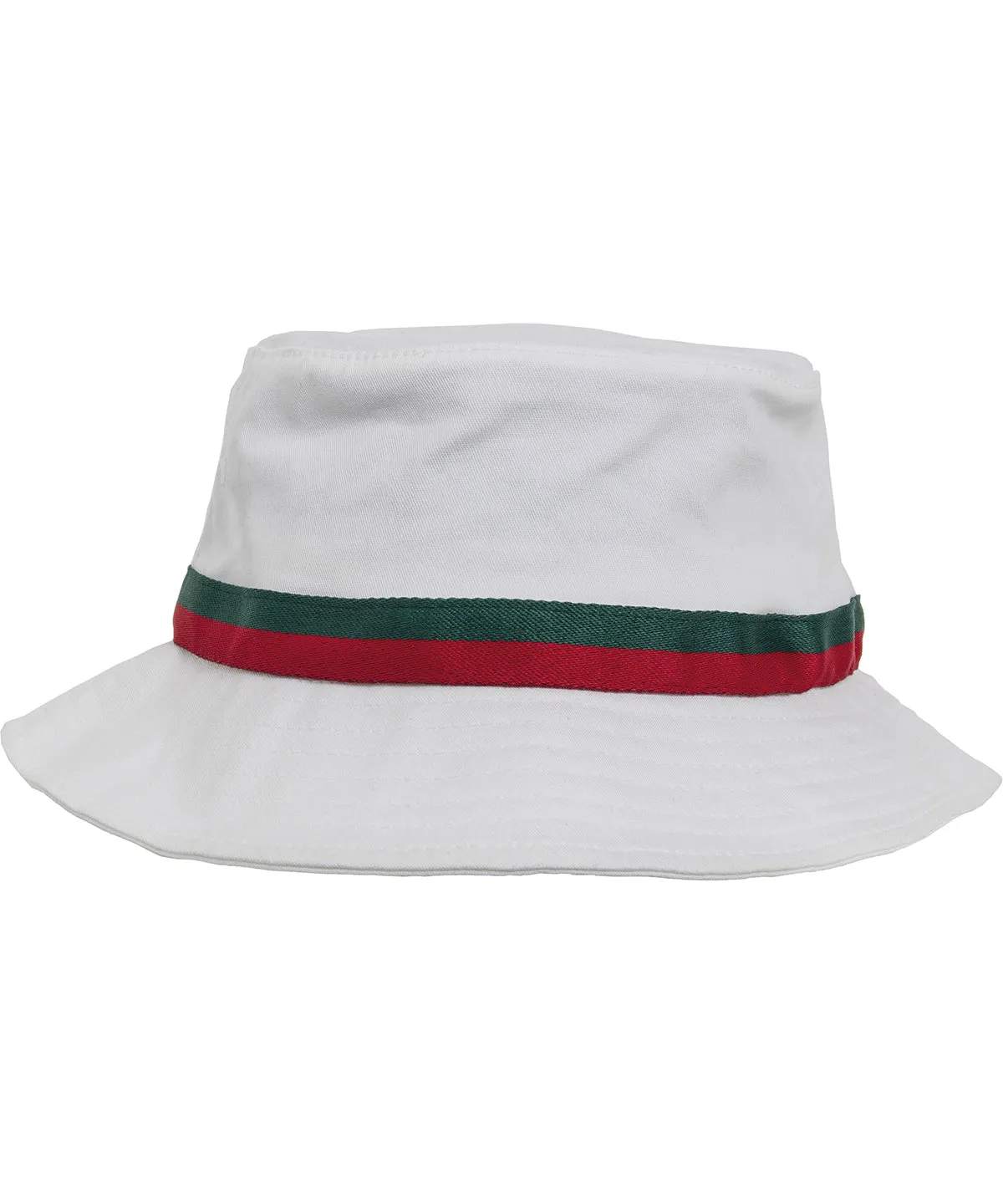 White/Fire Red/Green - Stripe bucket hat (5003S)