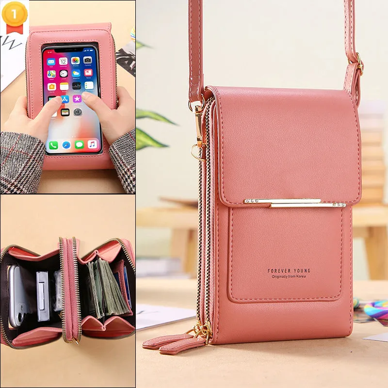 Women Bags Wallet Touch Screen Phone Crossbody Shoulder Strap Handbag