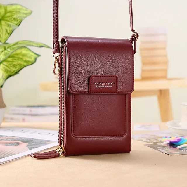 Women Bags Wallet Touch Screen Phone Crossbody Shoulder Strap Handbag