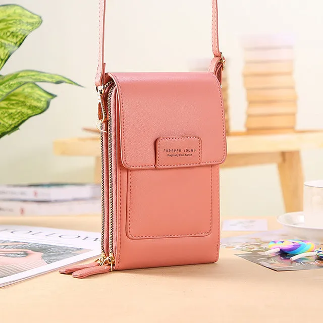 Women Bags Wallet Touch Screen Phone Crossbody Shoulder Strap Handbag